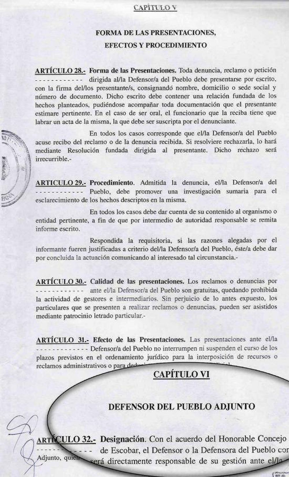 Trujillo: �El Proyecto del Defensor del Pueblo es un burdo plagio�