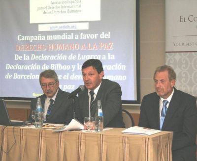 Jornada de Reflexi�n y Apoyo sobre la Codificaci�n Internacional  del Derecho Humano a la Paz