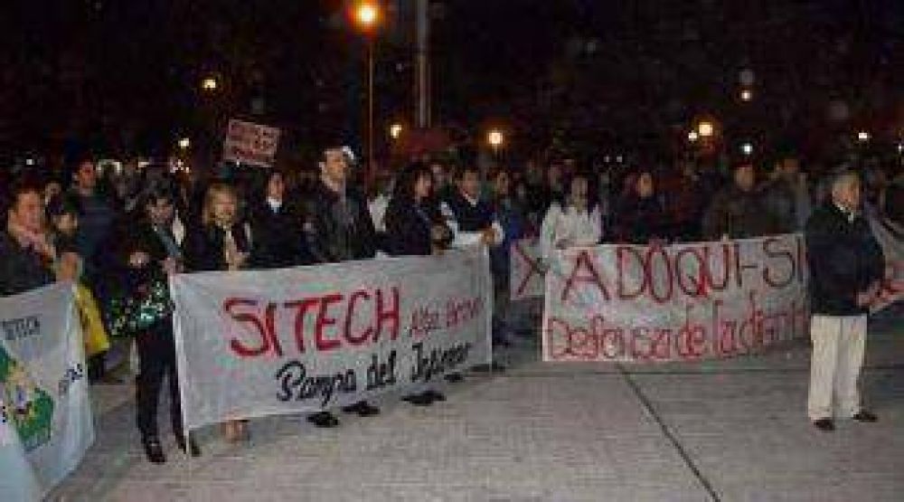 Nutrida marcha docente en Quitilipi