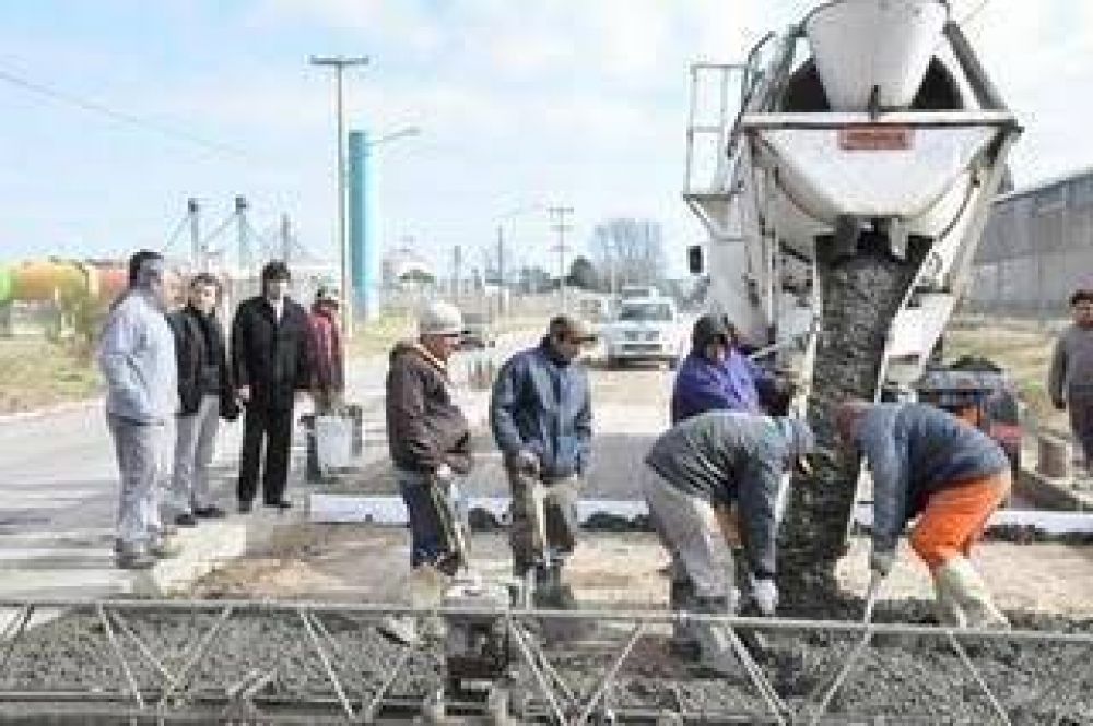 Etapa final la pavimentaci�n del acceso del Parque Industrial