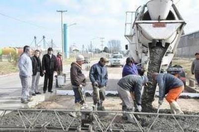 Etapa final la pavimentaci�n del acceso del Parque Industrial