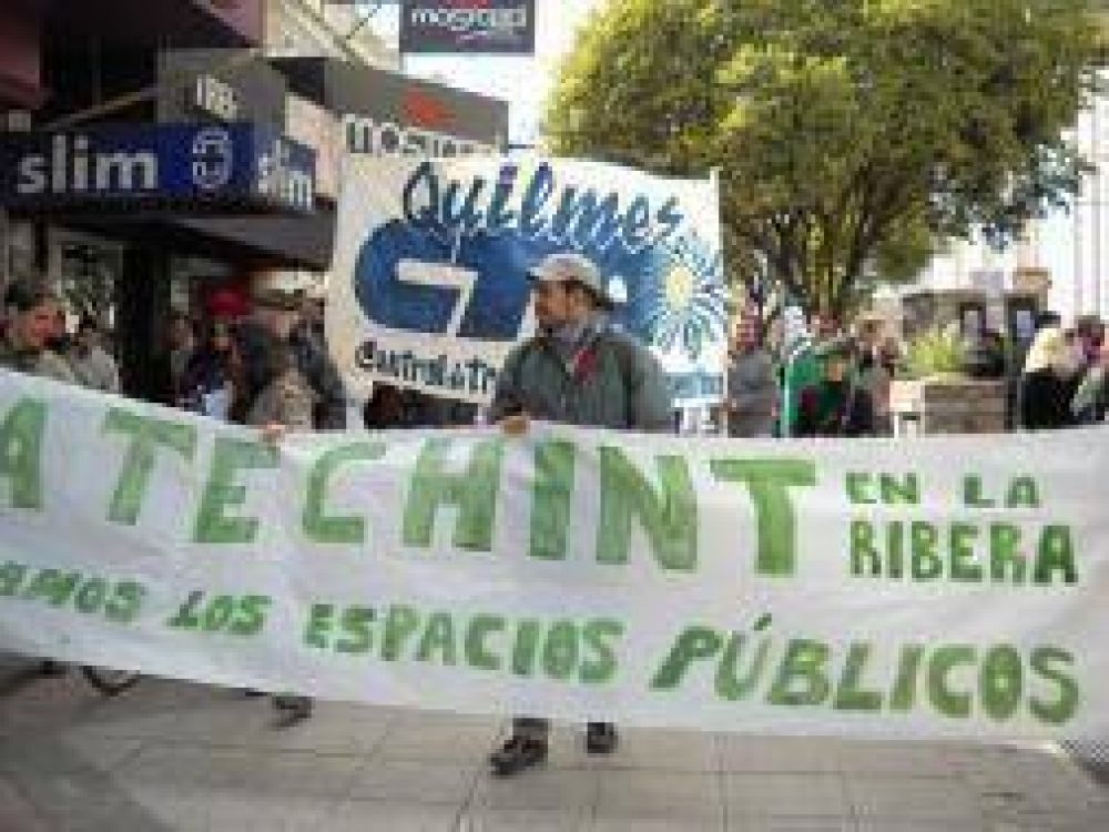 Quilmes: Organizaciones ambientales y sociales marcharon contra el proyecto Techint