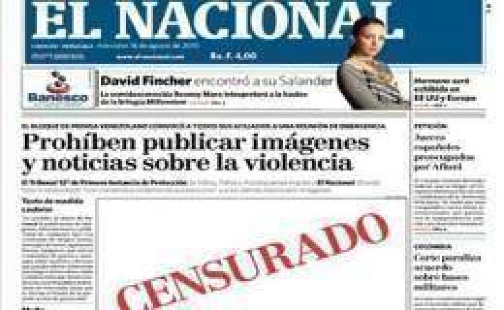 Diario venezolano protesta por pol�mico fallo