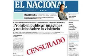  La OEA y la ONU condenaron la censura del r�gimen chavista  