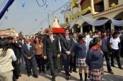 Urtubey particip� en la fiesta patronal de Coronel Moldes