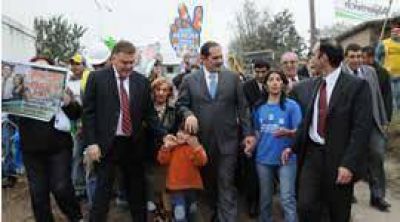 Pavimento en el barrio Juan Pablo I