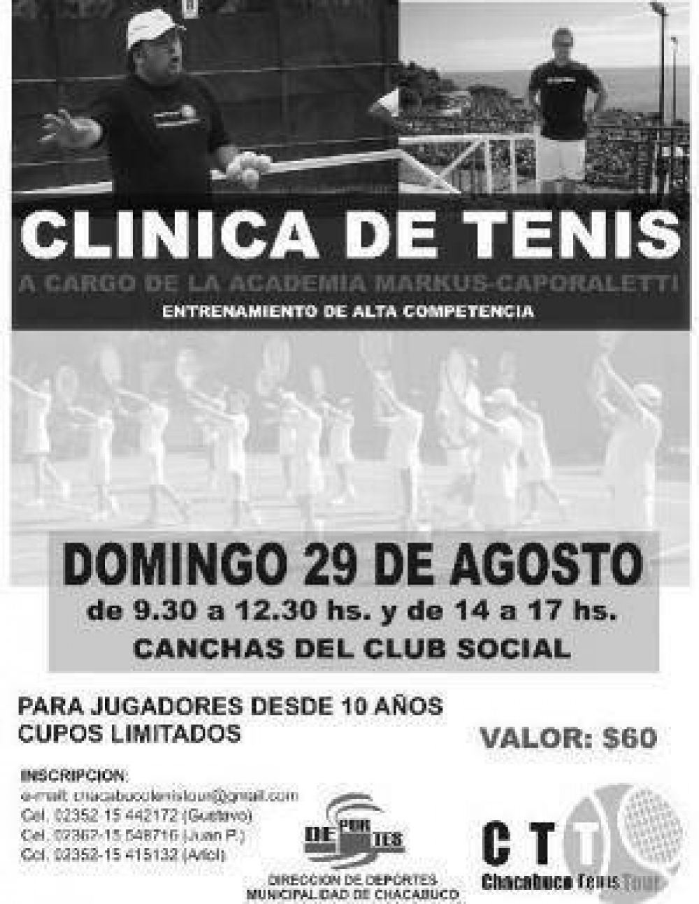 Cl�nica de Tenis alto rendimiento Caporaletti - Markuss