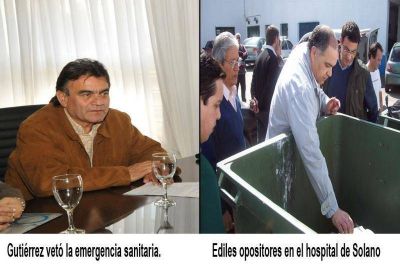 Guti�rrez vet� la �emergencia sanitaria� y la oposici�n asegura que el hospital de Solano est� en estado �deplorable�