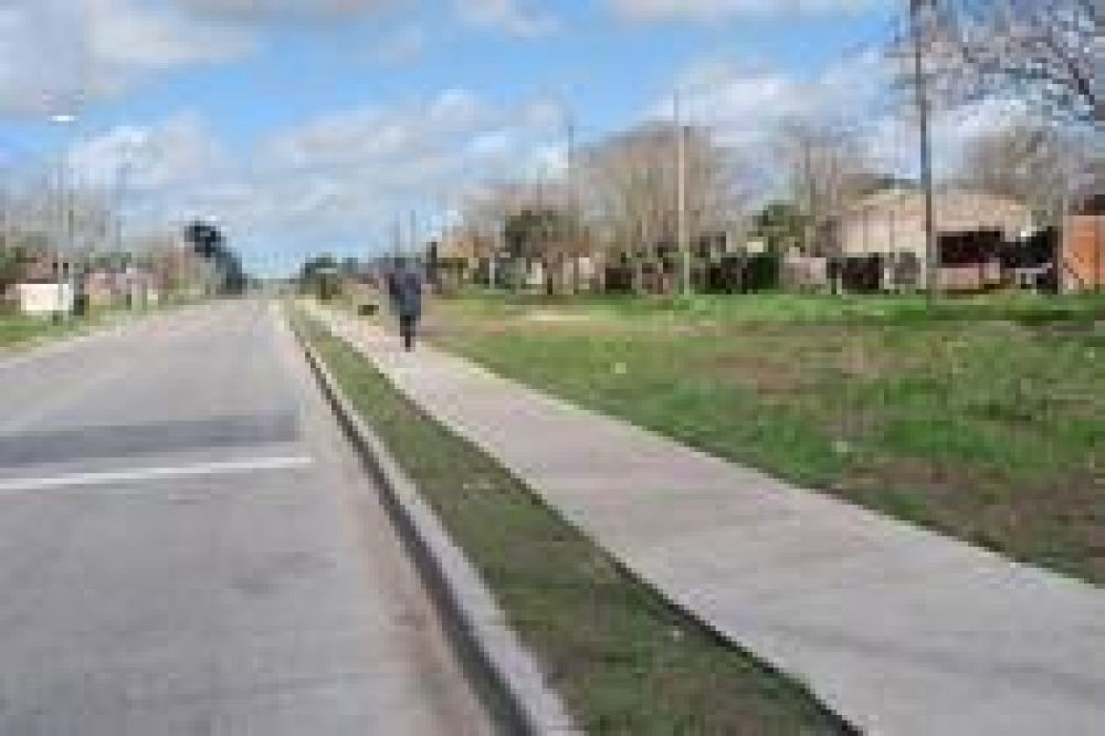 Obras en Florencio Varela Construyeron 7 mil metros lineales de veredas en el barrio Km 26.700