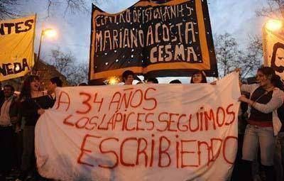 Masiva marcha de estudiantes