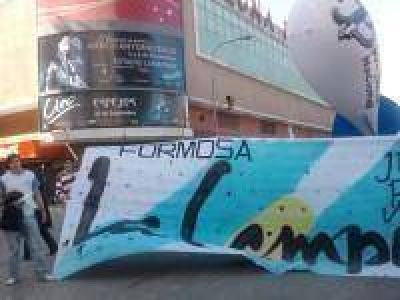 La Campora Formosa en el acto del Luna Park 
