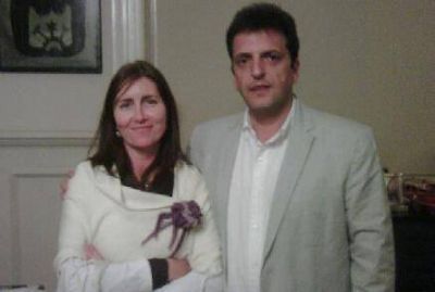 Liliana Schwindt estuvo con Sergio Massa
