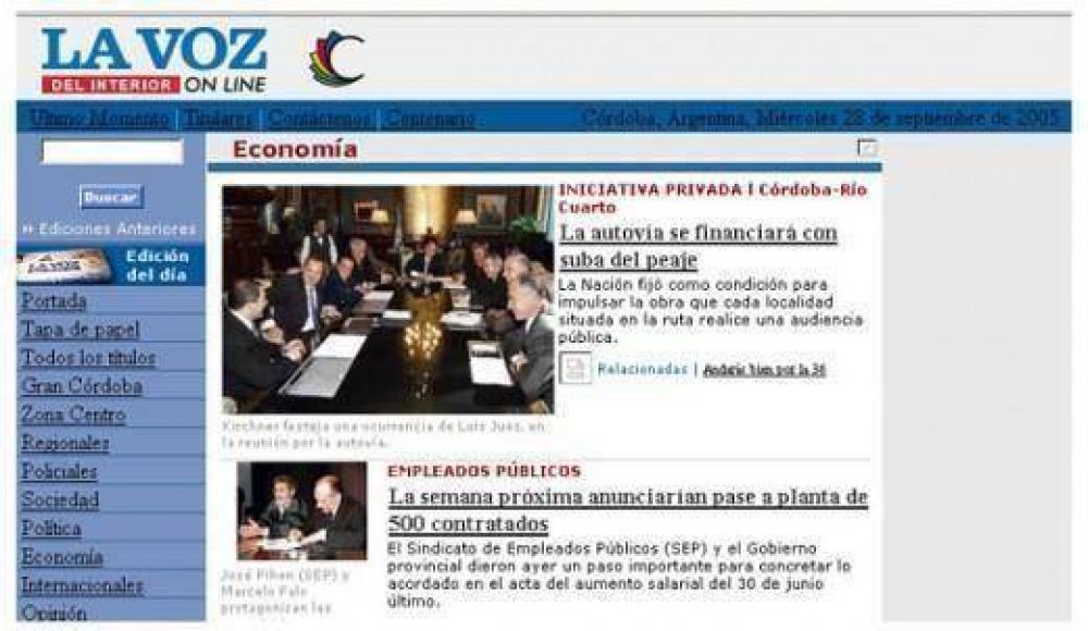 Autov�a a Rio IV: cuando Luis Juez adul� a Kirchner (seg�n cronic� La Voz)