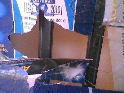 Destrosos Fue atacada la sede de la agrupaci�n del SUTERH de San Mart�n