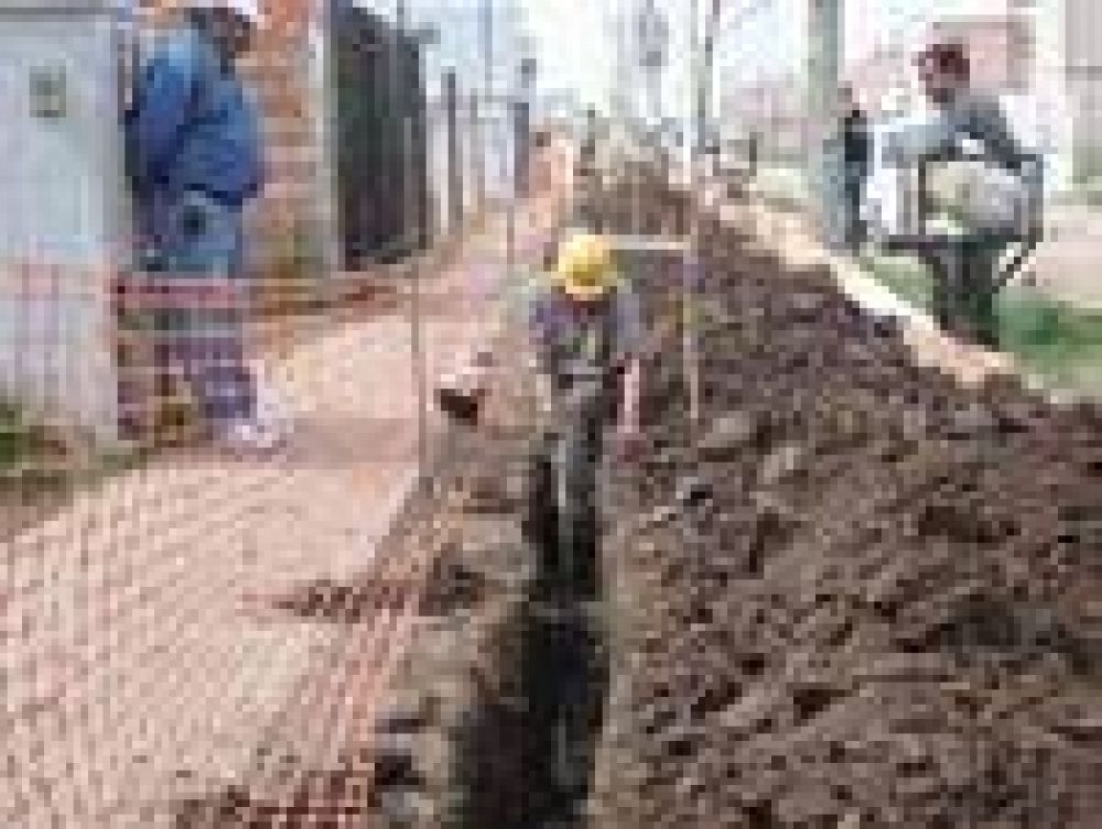 Comenz� la obra de gas en la Zona Norte