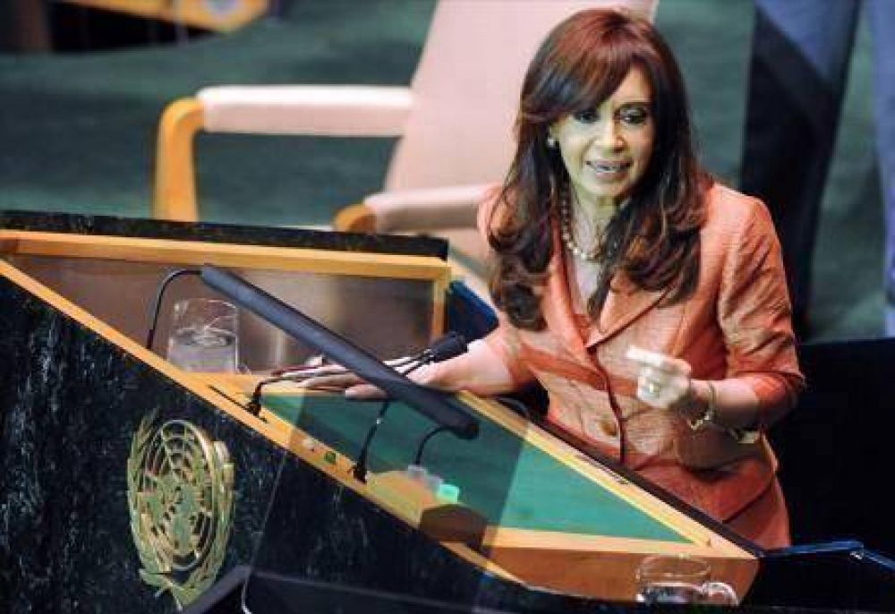 Cristina lleg� a Nueva York para participar de la asamblea de la ONU