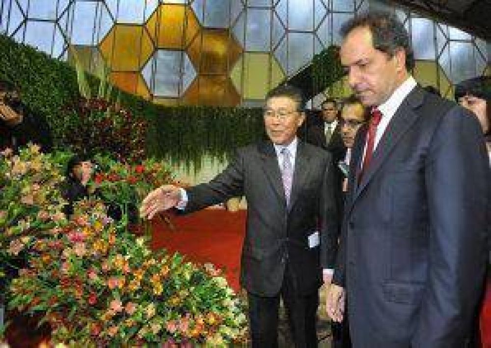 Scioli inaugur� la 47� fiesta nacional de la flor