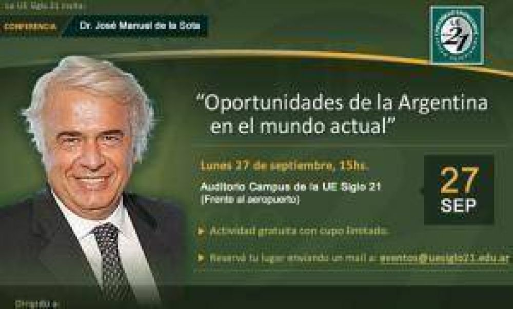 De la Sota vuelve al ruedo en Capital