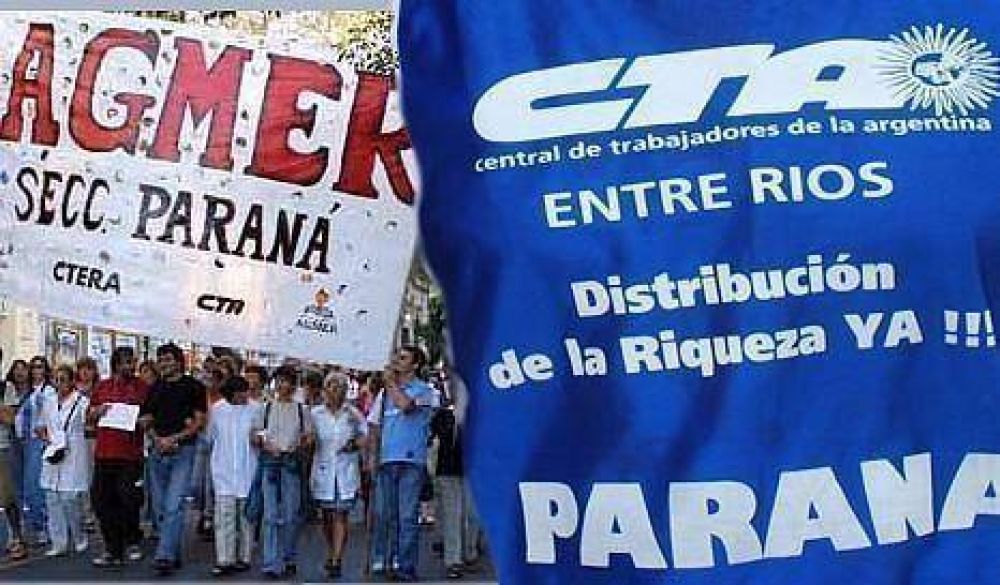 Piden a la nueva conducci�n de CTA que acompa�e el reclamo de AGMER