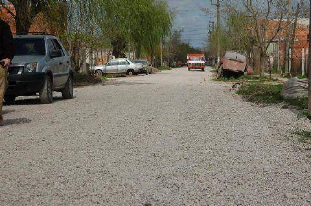 Delegaci�n Zona I Mejoramiento de calles en el barrio Villa Arg�ello