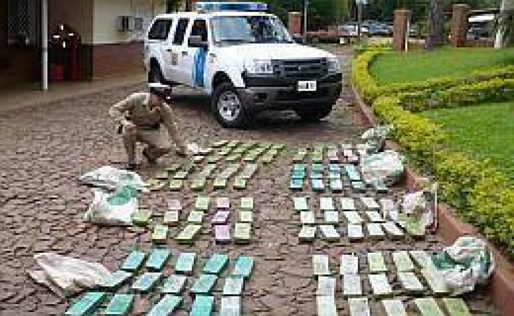 Secuestraron m�s de 100 kilos de marihuana en Misiones