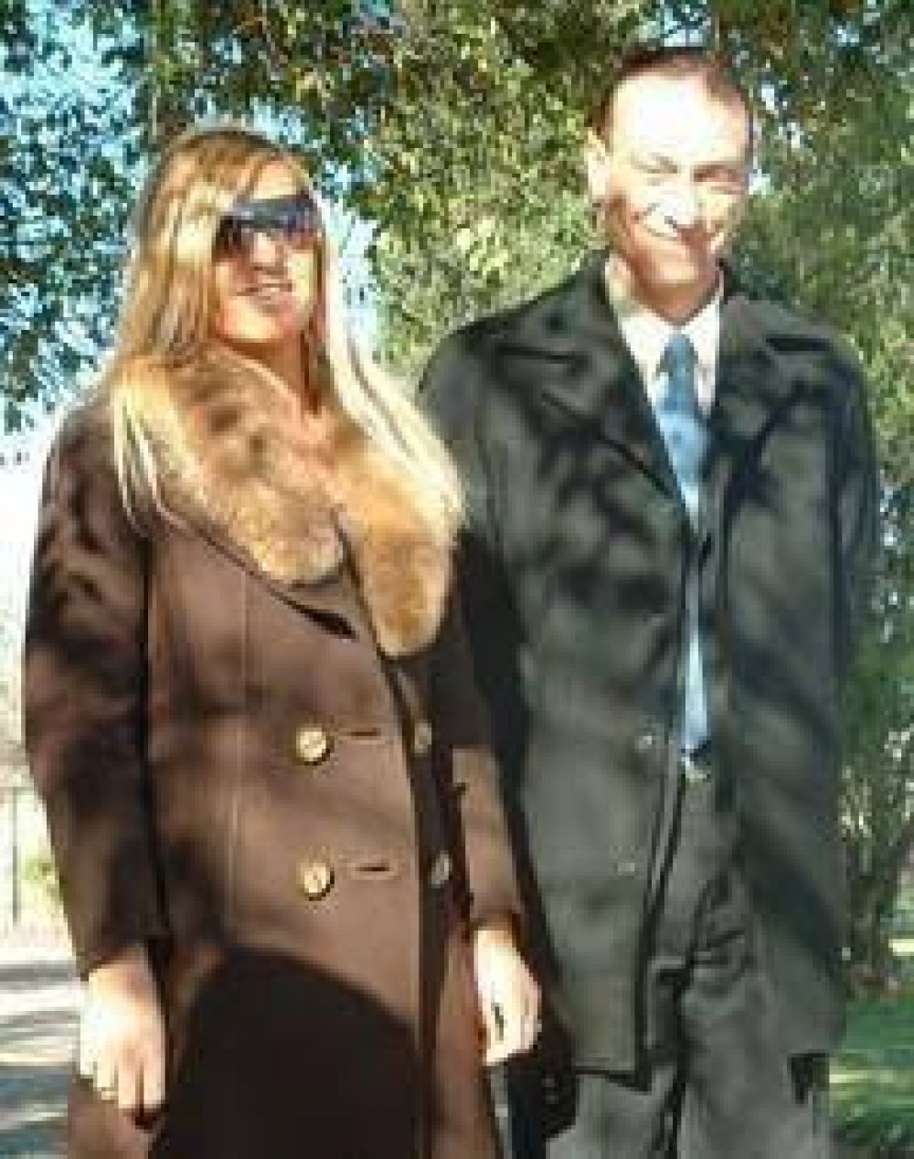 El intendente y su esposa, en Madrid