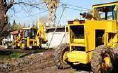 Obras en las rutas 4 y 201 en El Palomar