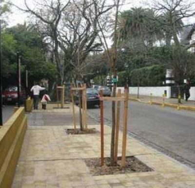 Los vecinos de San Isidro optaron por �rboles y veredas