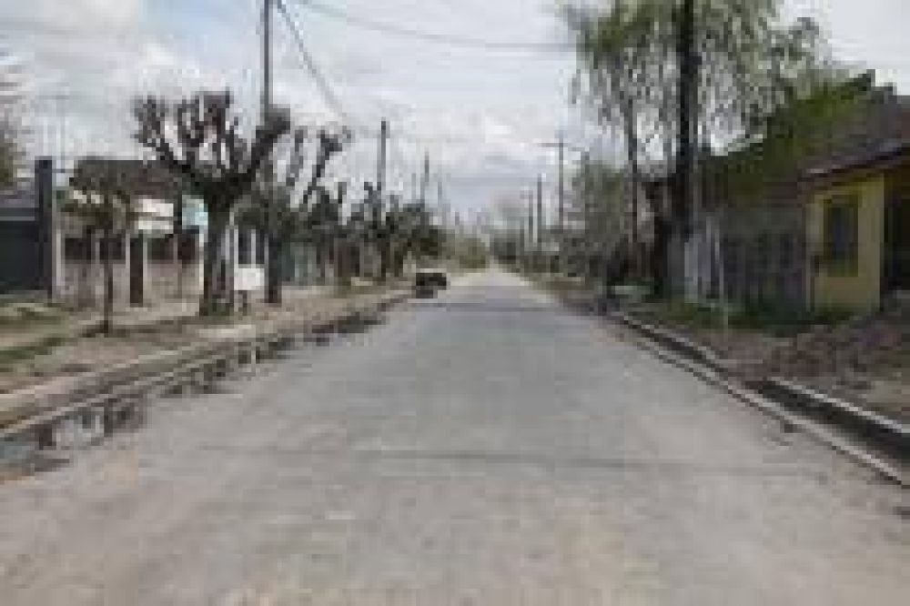 Florencio Varela Nuevas obras de pavimentaci�n en San Jorge y otros barrios