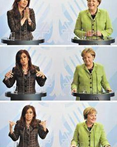 El almuerzo de la se�ora Presidenta con la �frau� canciller