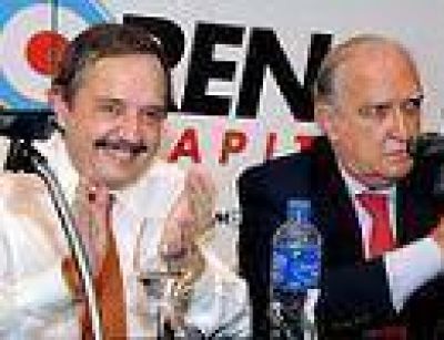 Alfons�n present� su espacio porte�o y pidi� el voto peronista