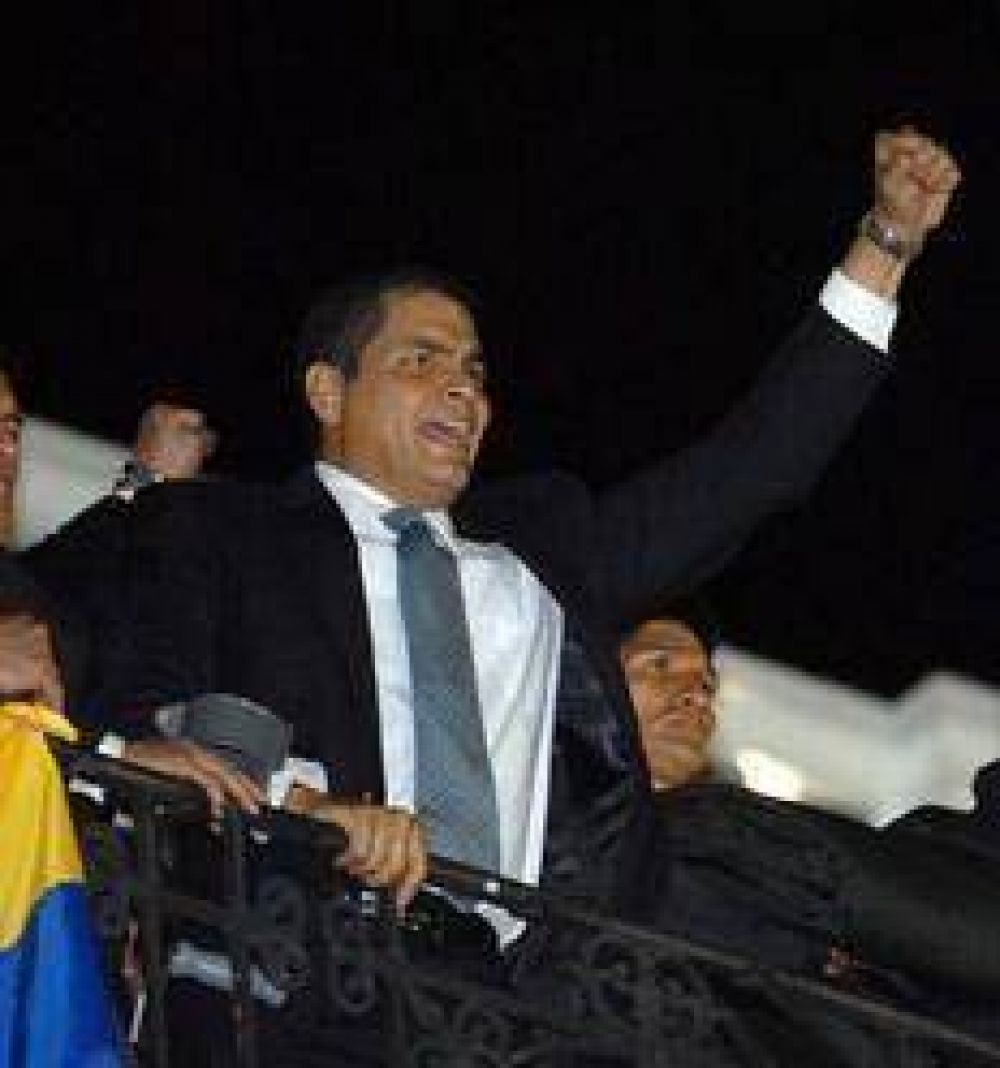 Correa le apunt� al ex presidente Guti�rrez