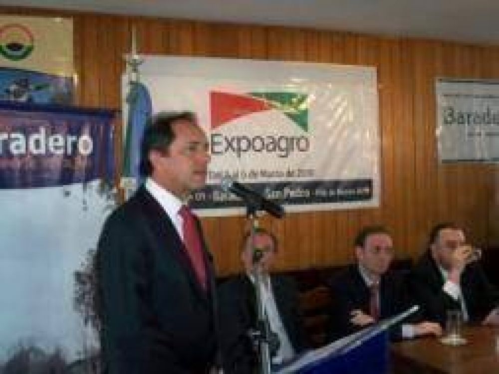 Baradero: Scioli presenta Expoagro 2011