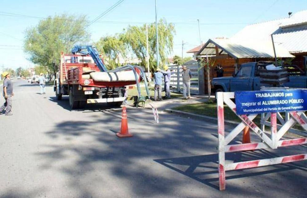 450 columnas de alumbrado nuevas