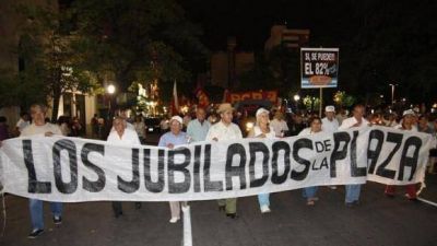 Marcha y vigilia de jubilados por el 82% m�vil 