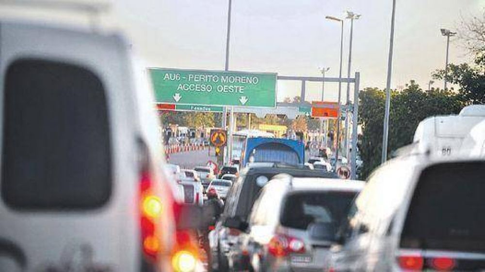 Autopistas porte�as: ya se tarda el doble en la hora pico