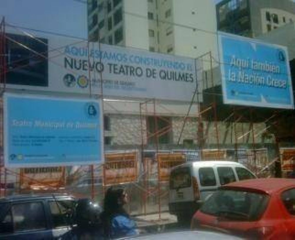 Firman el inicio de obra para el teatro en Quilmes Centro