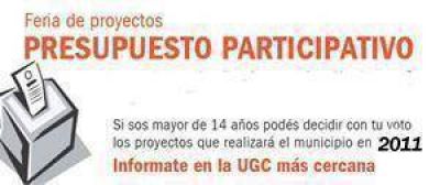 Presupuesto Participativo: Feria de proyectos en todos los barrios