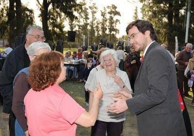 Lucas Ghi en jornada por el D�a de los adultos mayores en Mor�n