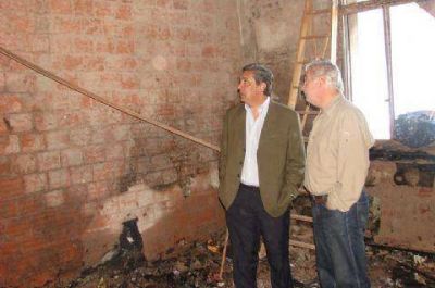  Este mi�rcoles Slezack recorri� las instalaciones de la Escuela N� 3
