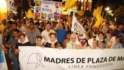 El pueblo peronista manifest� su respeto por el l�der fallecido