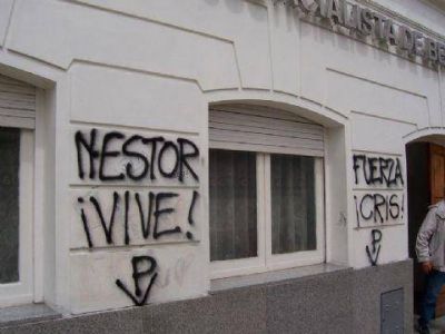 �ltimo adi�s Militantes berissenses despiden los restos de Kirchner
