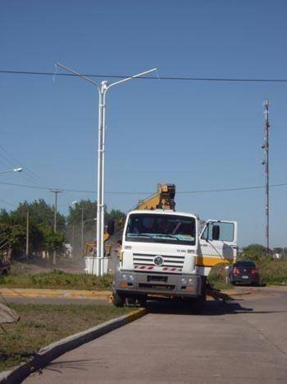 La rotonda ya est� iluminada