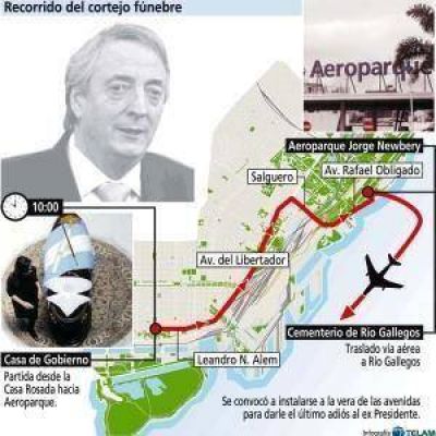 Con una caravana, Kirchner se despedir� de Buenos Aires