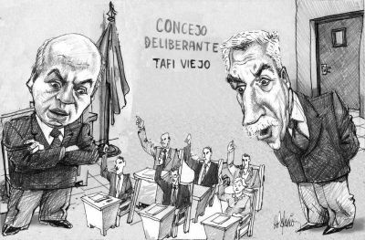 Una corta sesi�n reabri� el Concejo de Taf� Viejo