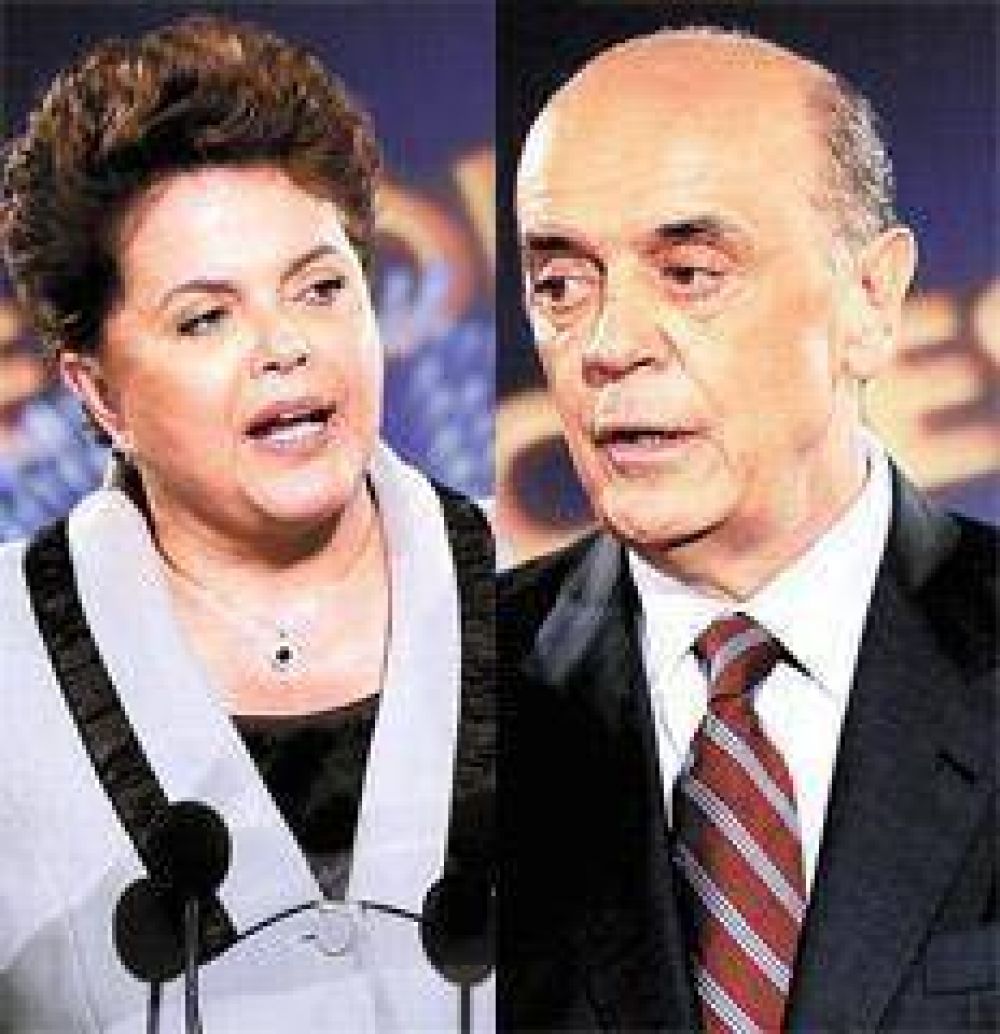 Dilma llega favorita al ballottage con Serra
