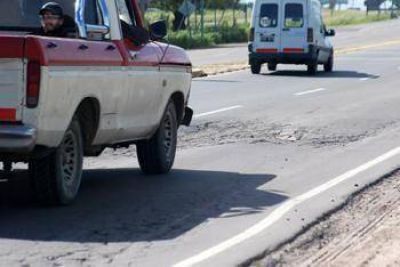 Dur� muy poco A nueve meses de la obra, el tramo de Ruta 6 se rompe