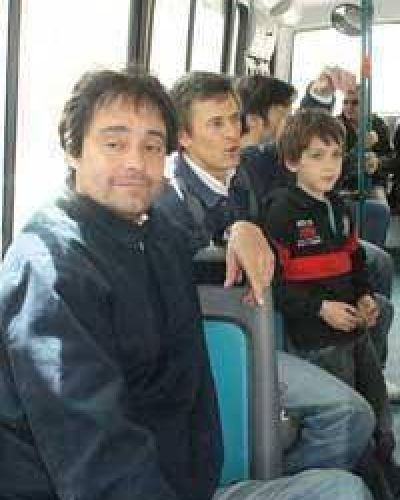Recorrida en el nuevo colectivo con Pittelli y Franetovich Ayer al mediod�a