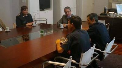 Meoni recibi� a la nueva jefa de la Comisar�a Segunda 