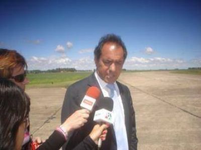 Scioli comprometi� su presencia en Claromec� para el martes